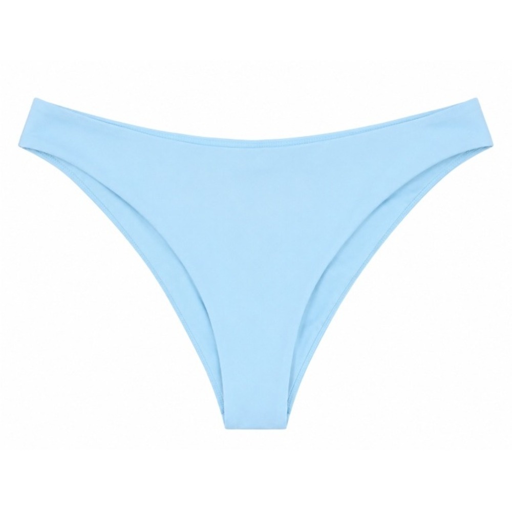 Zaful Women's Light Blue Stretch High Cut‎ Bikini Bottom Size 4 NWOT